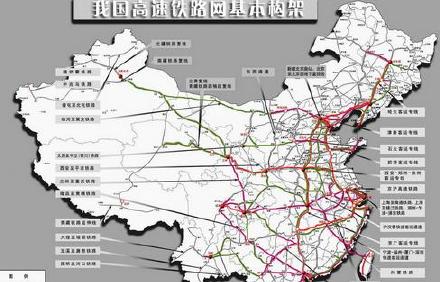 全国高铁基本线路图出炉 沪蓉线衔接荆州