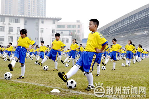 聚力校园足球发展 荆州经验引全省代表围观