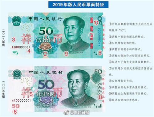 8月30日起发行2019年版第五套人民币 5角硬币变白